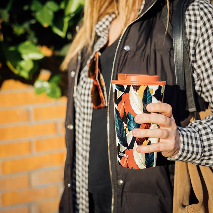 Immagine prodotto Quokka Vaso Cafe Doble Pared - Doppelwandiger Becher 450 ml (Herbst Herbst) (0.45 l)