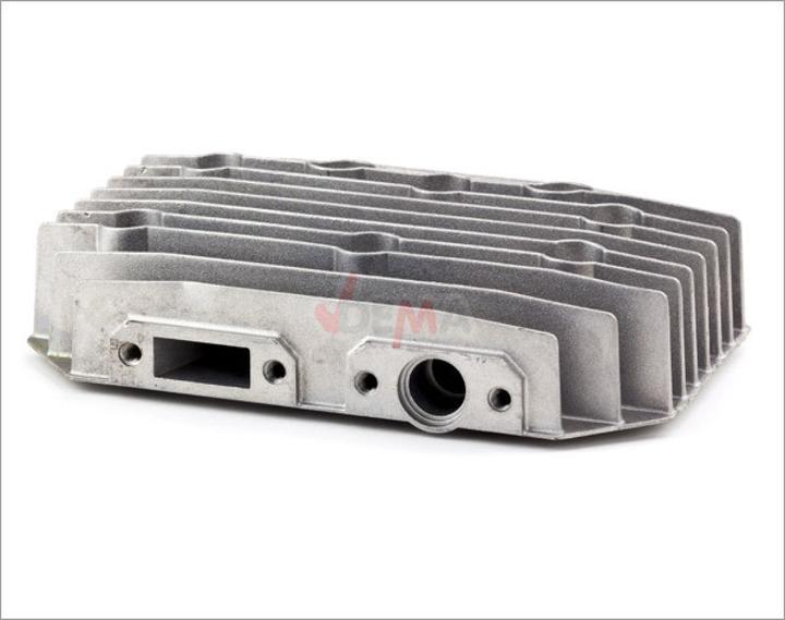 Actual product image Dema Aluguss Zylinderkopf 11 Kühlrippen 4 Anschlüsse für Kompressor Art. 24517