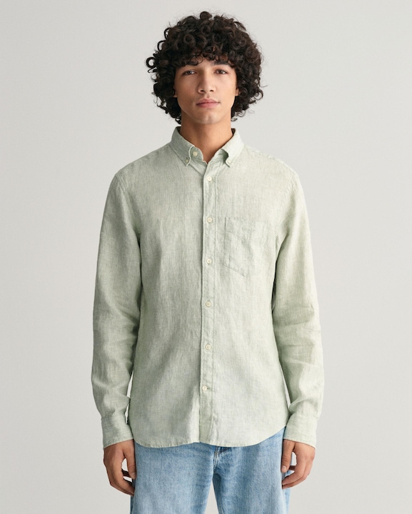 Produktbild GANT gestreiftes hemd reg linen (XL)