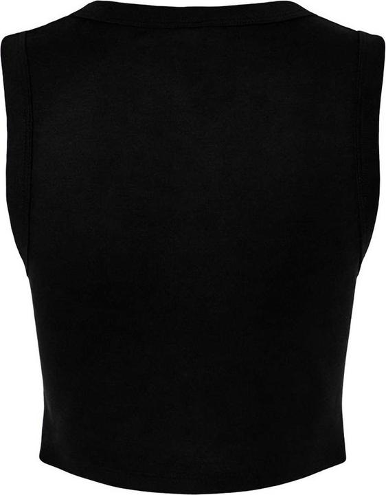 Actual product image Bella Canvas Womens/Ladies Plain Micro-Rib Muscle Crop Top