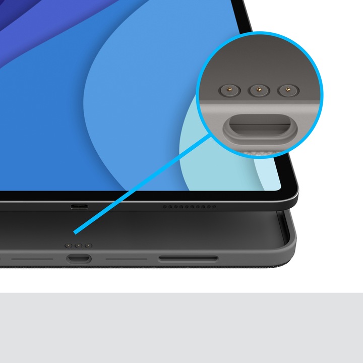 Produktbild Logitech Combo Touch (CH, iPad Pro 11 2021 (3. Gen), iPad Pro 11 2020 (2. Gen), iPad Pro 11 2018 (1. Gen), iPad Pro 11 2022 (4. Gen))