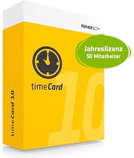 Image du produit ReinerSCT Saisie des temps Licence d'employé timeCard 10 1 an pour 50u (50 Dispositifs, 12 mois)