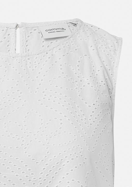 Immagine prodotto Comma Bluse Ärmelloses Top mit Lochstickerei (38)