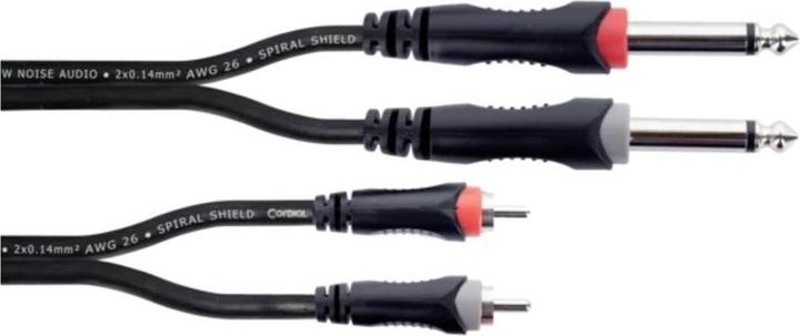 Actual product image Cordial 2in1 (3 m, 6.3mm jack cable, Cinch Cables)