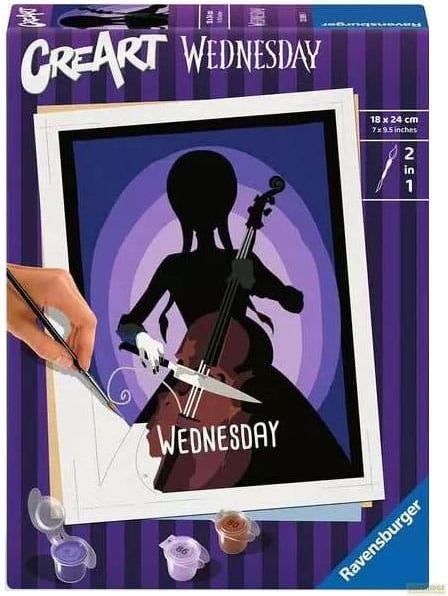 Actual product image Ravensburger CreArt - Painting by numbers 23889 - Wednesday - from 12 years