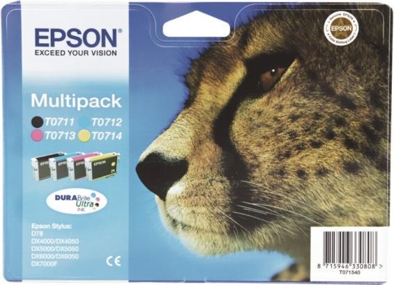 Produktbild Epson T0715 DuraBrite Ultra (M, BK, Y, C)