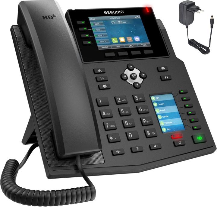 Actual product image Gequdio GX3+ IP-Phone Set with charger