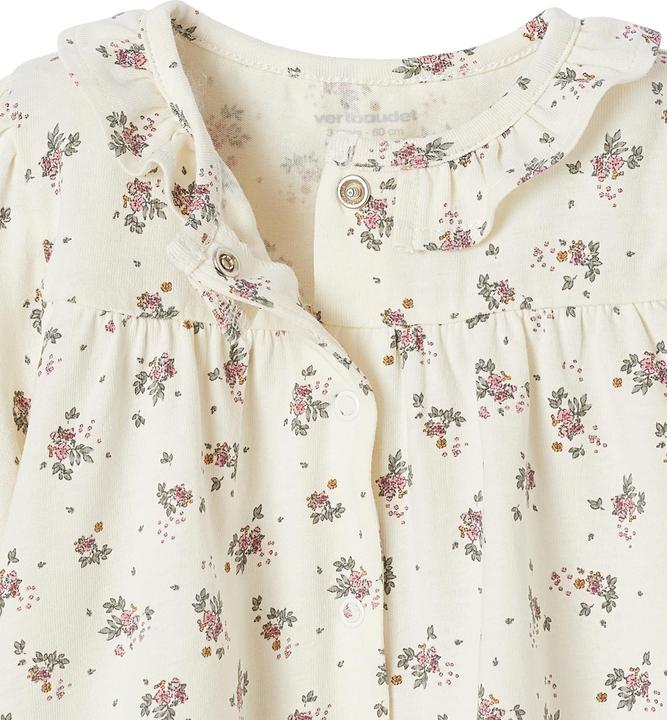 Produktbild Vertbaudet Bio-Kollektion: Baby-Set aus Blumenkleid, Leggings & Haarband (56)