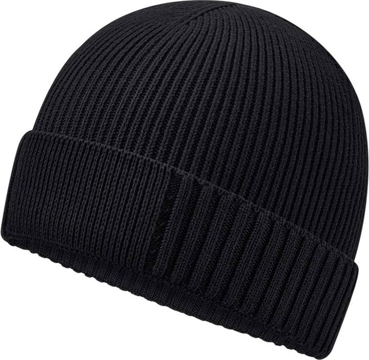 Actual product image Beechfield Organic Cotton Engineered Patch Beanie (One size)