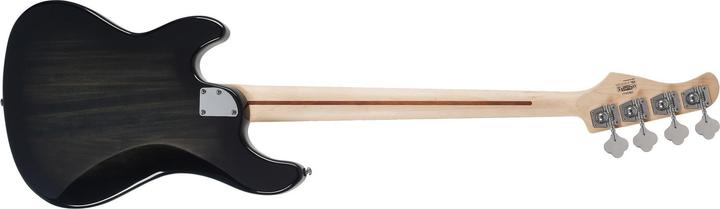 Actual product image Cort Guitars Cort GB24JJ Trans Black (Electric bass, Jatoba (fingerboard), Maple (neck), Maple veneer (top), Poplar wood (body))