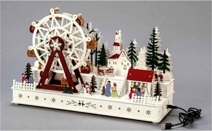 Image du produit Konstsmide LED Holzsilhouette Riesenrad 28.5 cm x 45 cm