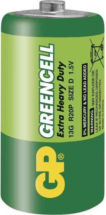Produktbild GP Batteries ZINK R20 GREENCELL Batterie (2 Stk., D)