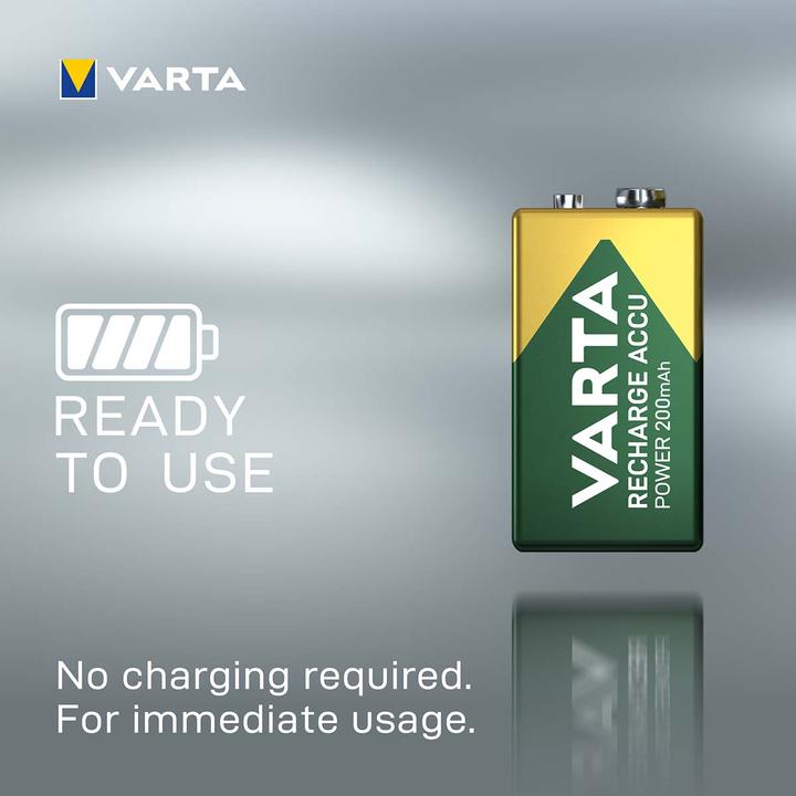 Actual product image Varta Recharge Accu Power (1 pcs., 9V Block, 200 mAh)
