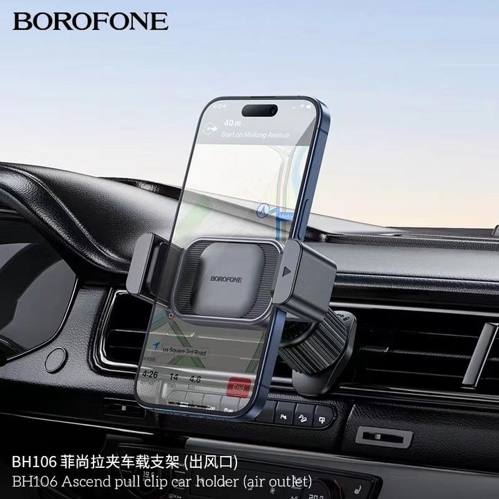 Actual product image Borofone Pull Clip mobile fan car holder