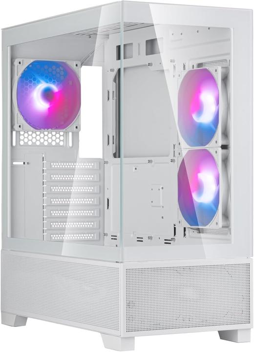 Produktbild Silverstone SST-LD05-W-ARGB - Panorama Tower Micro-ATX Computer Case, white (ATX, Micro ATX (mATX))