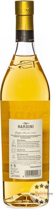 Actual product image Nardini Grappa Riserva 50% 70cl (1 x 70 cl)