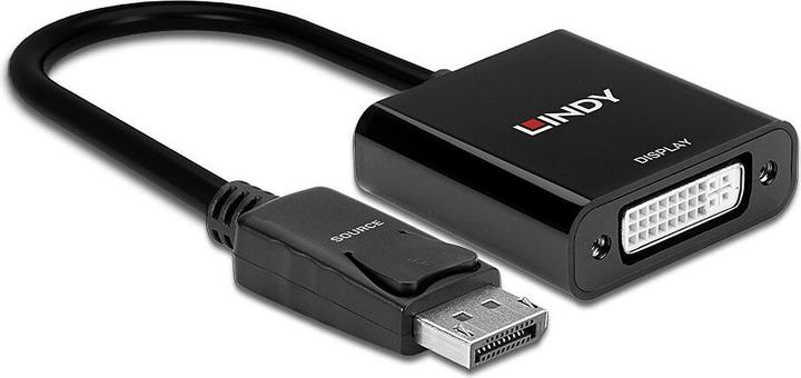 Produktbild Lindy DisplayPort an DVI-D Adapter (aktiv, Eyefinity, Surround, Collage kompatibel) (DVI, 15 cm)
