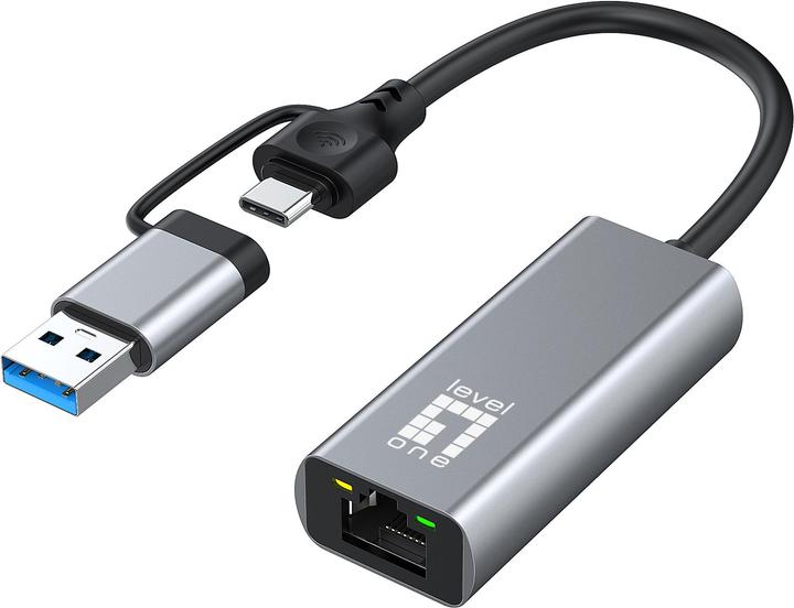 LevelOne USB-0423 (USB-C, USB, RJ45 2.5 Gigabit Ethernet (1x))