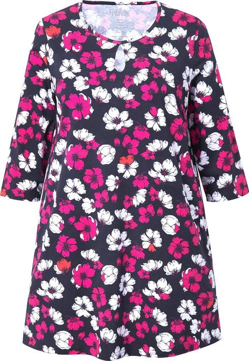 Immagine prodotto Ulla Popken Maglia dal taglio lungo e svasato con apertura, scollo a girocollo e maniche a 3/4 (56)