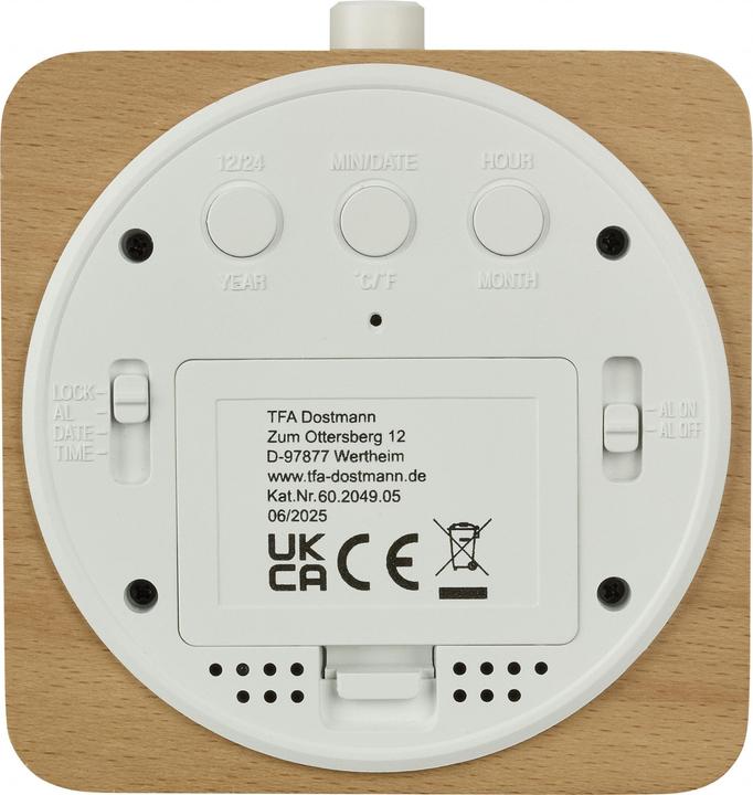 Produktbild TFA Digitalwecker mit Temperatur