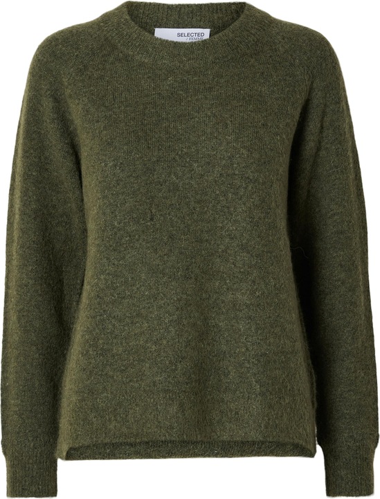 Selected Femme Rundhalsausschnitt Woll Pullover
