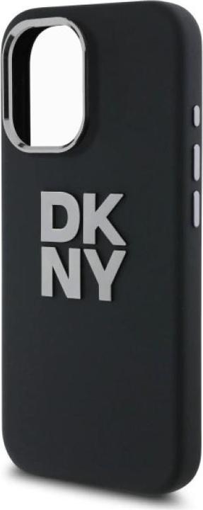 Actual product image DKNY DKHCP16SSMCBSK iPhone 16 6.1" czarny/black hardcase Liquid Silicone Metal Logo (Apple iPhone 16)
