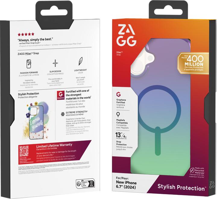 Image du produit Zagg MILAN - Cases Snap Apple (Apple iPhone 16 Plus)