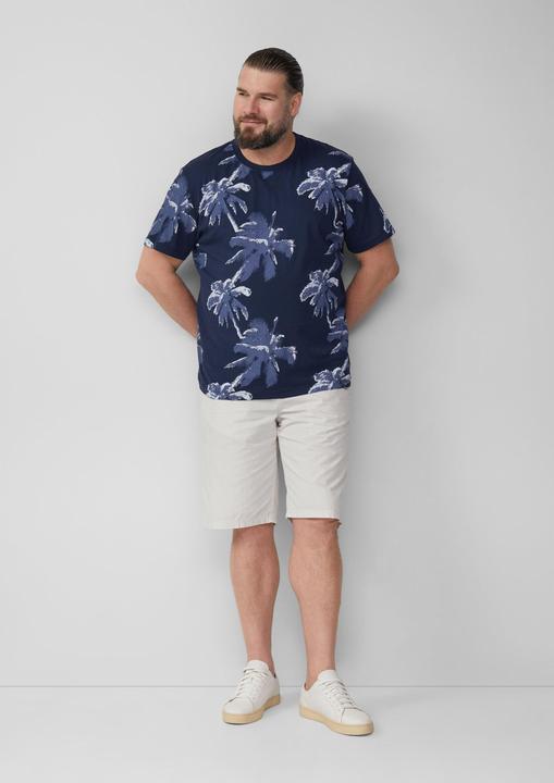 Produktbild S.Oliver T-Shirt T-Shirt aus Baumwolle mit All-over-Print (XXL)