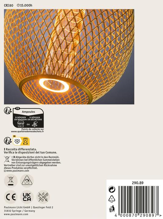 Produktbild Paulmann Metallic Glow Globe (E27, 200 lm, 1x)