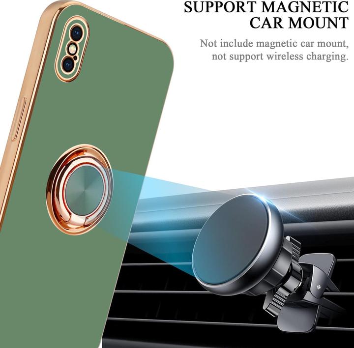 Actual product image Cadorabo Case for Apple iPhone XS MAX in TPU with camera protection and ring LM089 Style (Apple iPhone XS Max)