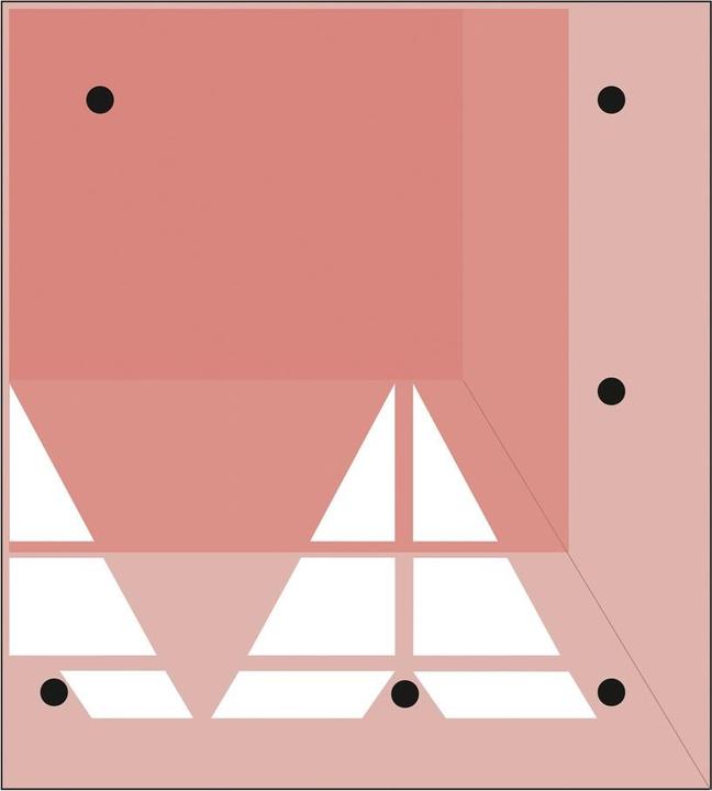 Moravia Berlin Cushion Corner Element RIGHT 90x100x6.5 cm, black