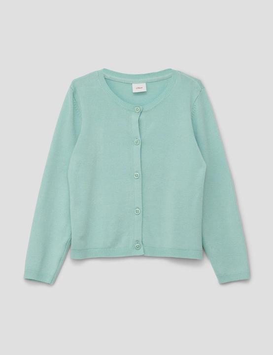 Produktbild s.Oliver Strickjacke Strickcardigan mit Rippbündchen (92)