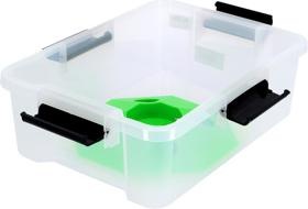 Produktbild Iris Water Proof Aufbewahrungsbox 10,0 l transparent, schwarz 29,0 x 39,0 x 14,6 cm (30 x 40 x 15 cm, 10 l)