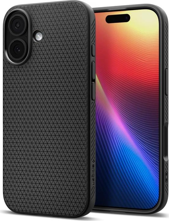 Actual product image Spigen - Liquid Air - iPhone 17 - Matte Black (Apple iPhone 17)