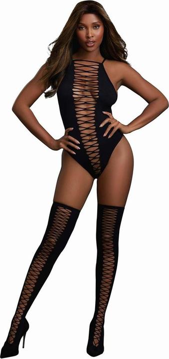 Dreamgirl Teddy & Stockings Dmd - OS (One size)