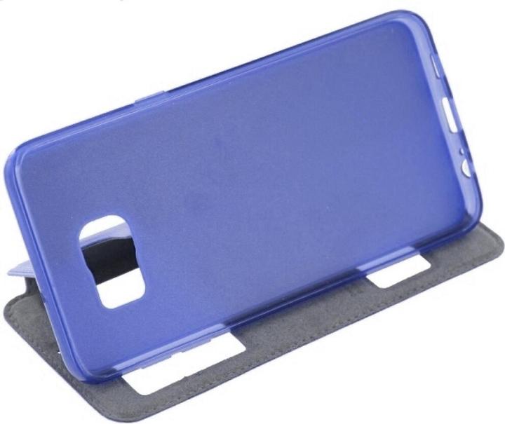 Actual product image Puloka Flip Case Samsung Galaxy S6 Edge Plus - Blue (Samsung Galaxy S6 Edge+)