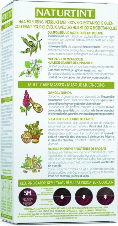 Productafbeelding Naturtint Permanente Haarkleur Gel 5M Kastanje Mahoniebruin Licht zonder Ammoniak (5M Kastanje Mahoniebruin Licht zonder ammoniak)