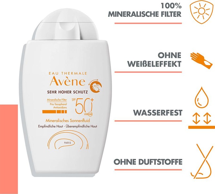 Immagine prodotto Avène Fluido solare minerale SPF50+ (Crema solare, SPF 50+, 40 ml, 71 g)