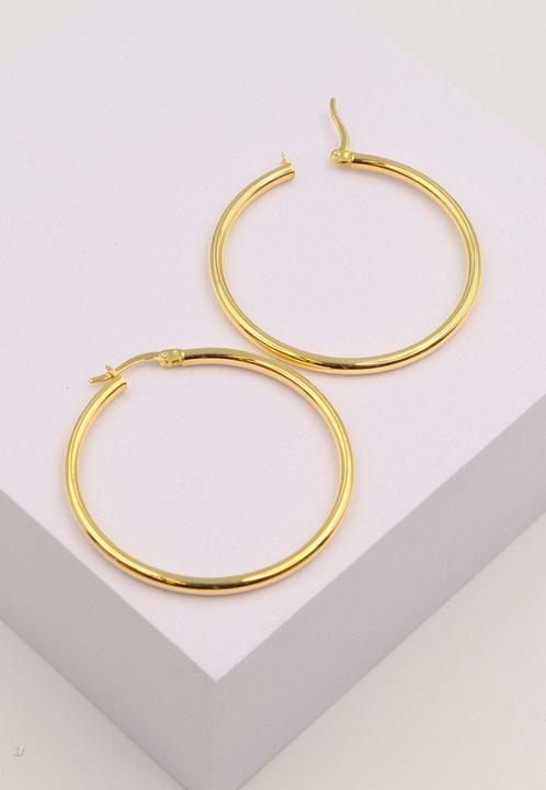Actual product image Muau Creoles (750/18K yellow gold)