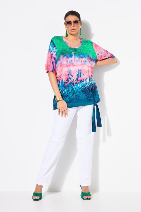Produktbild Ulla Popken T-Shirt, Farbverlauf, Rundhals, Halbarm, Saumband (50, 52)