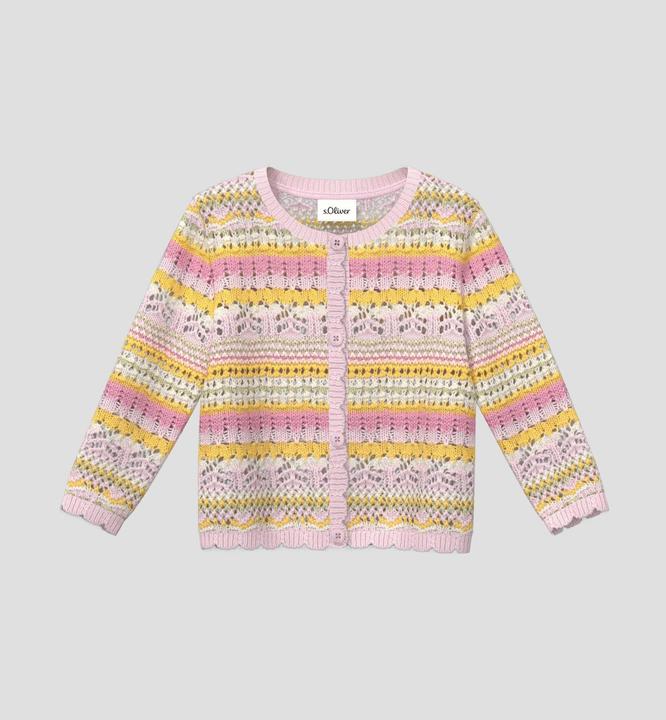Produktbild s.Oliver Strickjacke mit Ajourmuster (74)