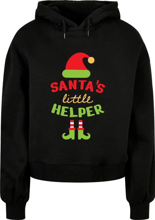 Produktbild Merchcode Ladies Christmas Santa's Little Helper Hoody - 182279 (M)