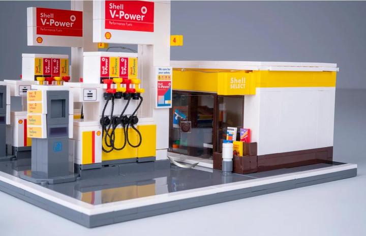 Image du produit Cada Shell Tankstelle mit Shop und Waschanlage Bricks
