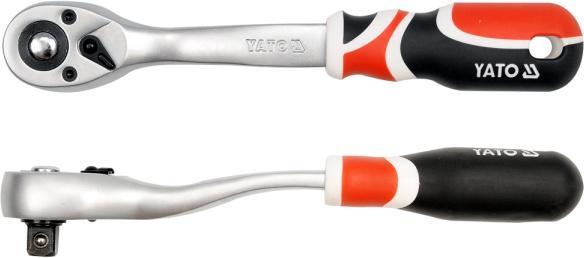 Actual product image Yato Curved Quick Release Ratchet Handle 12 (1/2")