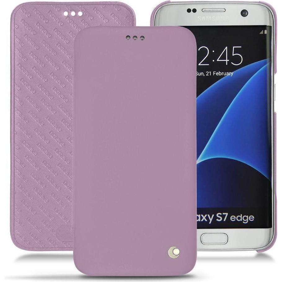 Noreve Lederschutzhülle horizontal (Samsung Galaxy S7 Edge), Smartphone Hülle, Violett