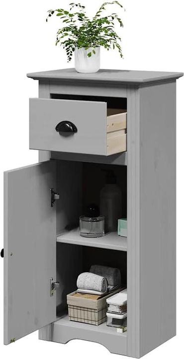 Actual product image VidaXL Bathroom cabinet BODO Grey 44x30x90 cm