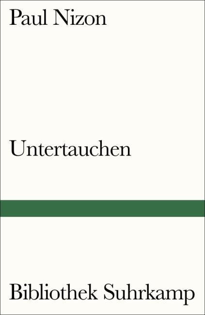 Produktbild Untertauchen (Deutsch, Paul Nizon, 2016)