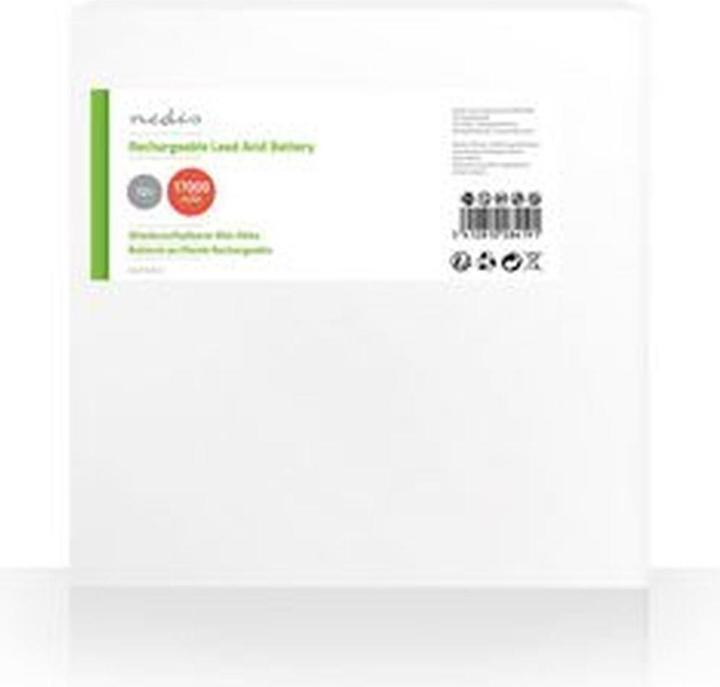 Actual product image Nedis Rechargeable lead acid battery| Lead acid| Rechargeable| 12 V| 17000 - (1 pcs., Device specific, 17000 mAh)