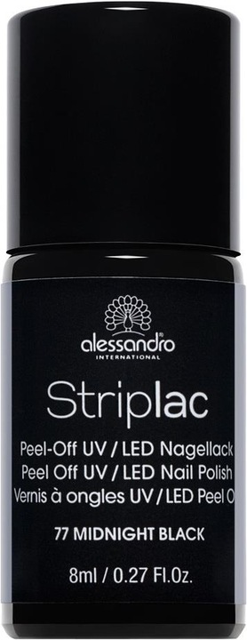 Alessandro Striplac (77 Midnight Black, Abziehbarer Nagellack)