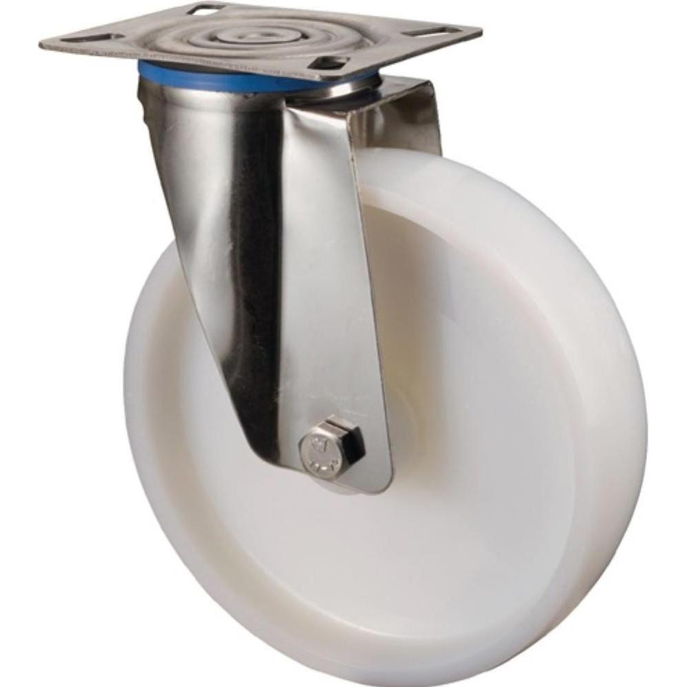 BS Rollen, Möbelrollen, Lenkrolle Rad-Ø 100 mm Tragfähigkeit 130 kg Kunststoff Platte L95xB80 mm